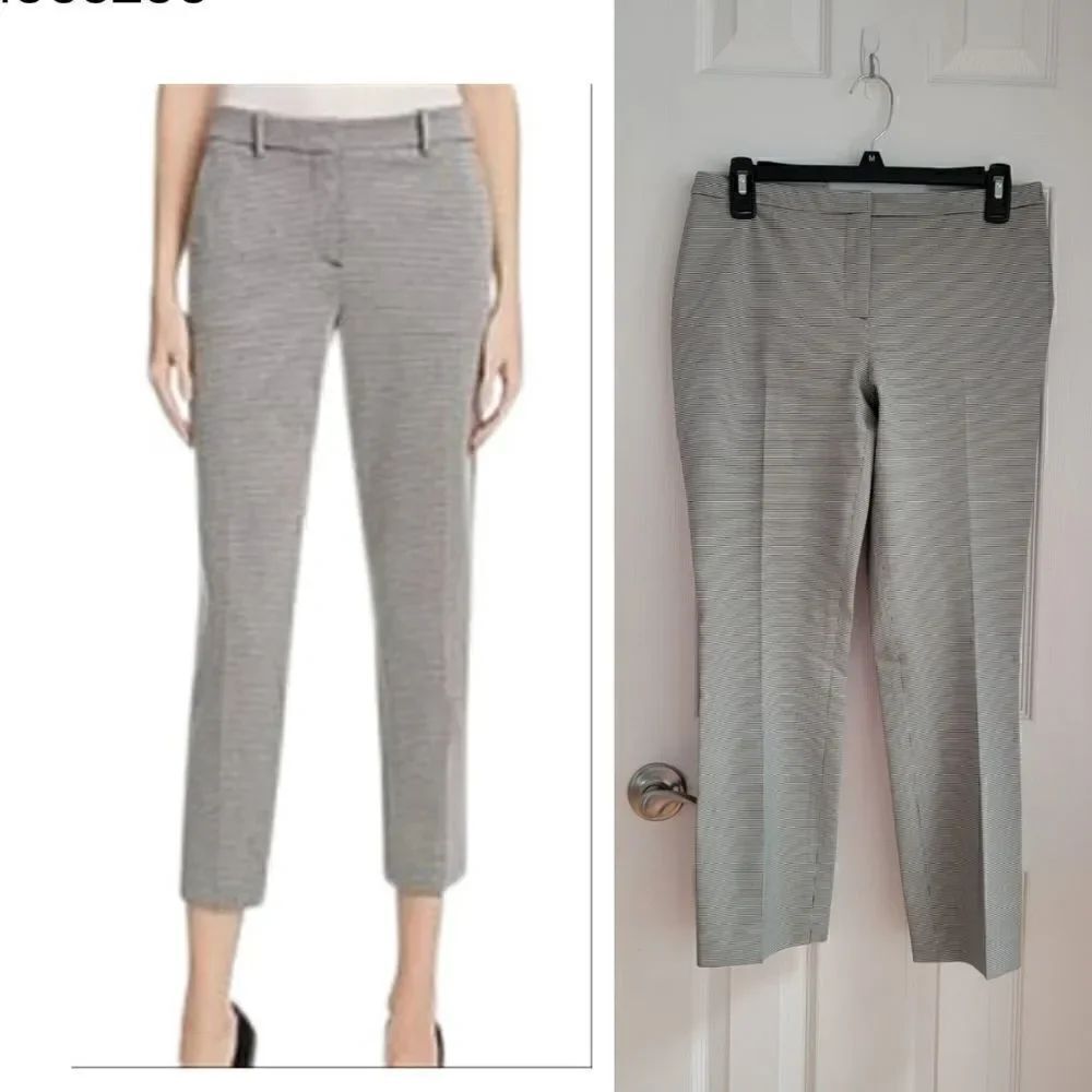 Theory Knit Mini Hondstooth Check Pants 4